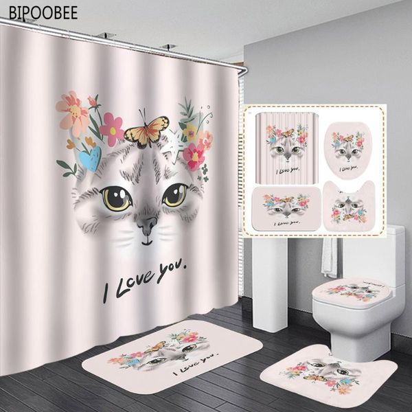 shower curtains cute cat pink print bathroom curtain butterfly flowers fabric bath lid toilet cover non-slip mats carpet
shower curtains cute cat pink print bathroom curtain butterfly flowers fabric bath lid toilet cover non-slip mats carpet