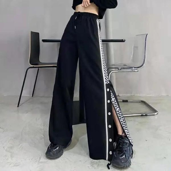 women's pants & capris women casual fashion wide leg trousers loose sport female high waist side split drawstring pant plus size, Black;white
women's pants & capris women casual fashion wide leg trousers loose sport female high waist side split drawstring pant plus size, Black;white