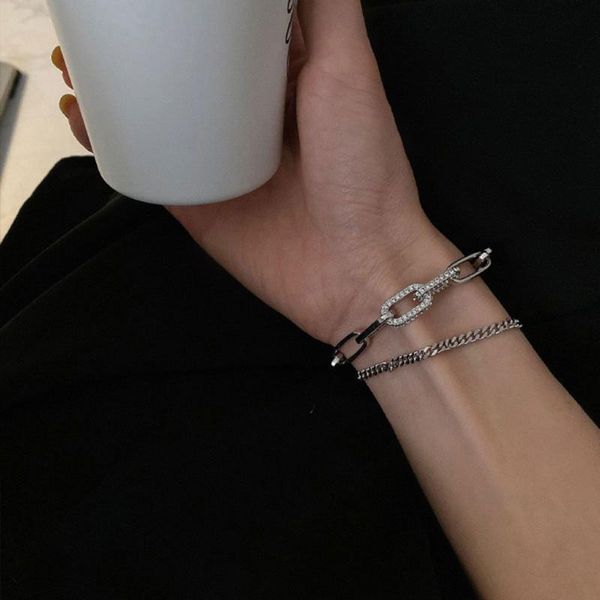 link, chain the trend of women's double hand catenary temperament restoring ancient ways is contracted fashion charm bracelet, Black
link, chain the trend of women's double hand catenary temperament restoring ancient ways is contracted fashion charm bracelet, Black