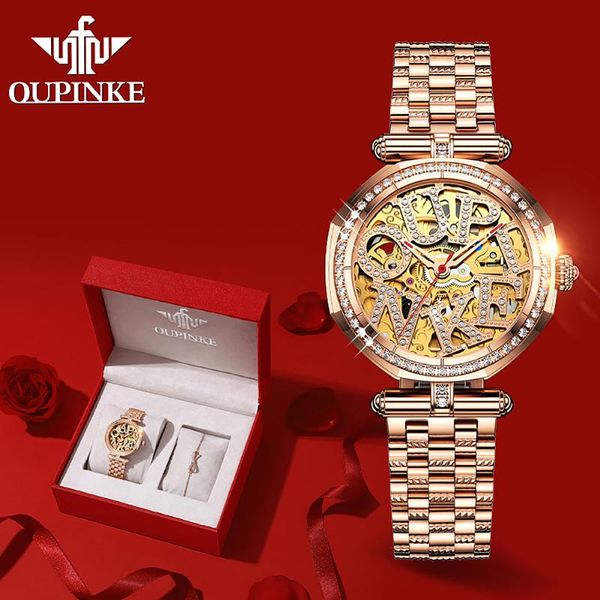 wristwatches oupinke mechanical women watch sapphire fashion switzerland luxury ladies wristwatch automatic diamond original design 3175g, Slivery;brown
wristwatches oupinke mechanical women watch sapphire fashion switzerland luxury ladies wristwatch automatic diamond original design 3175g, Slivery;brown