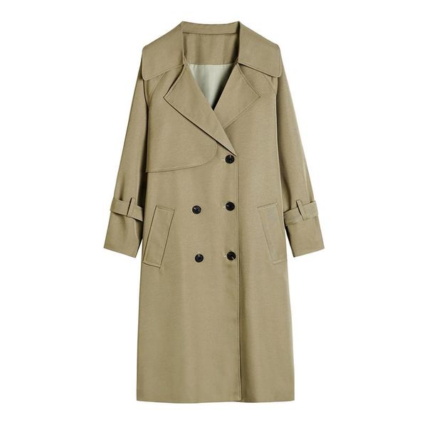 Spring Autumn Long Women Trench Coat Double Breasted Belted Storm Flaps Khaki Dress Loose Coat Lady Outerwear Fashion, Tan;black
Spring Autumn Long Women Trench Coat Double Breasted Belted Storm Flaps Khaki Dress Loose Coat Lady Outerwear Fashion, Tan;black