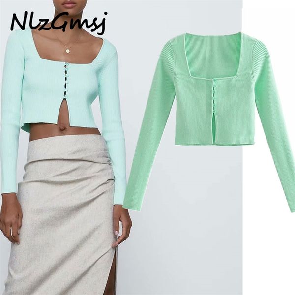 sweater women knitted short cardigans fashion square collar long sleeve slim cropped mujer sweaters 03 210628, White;black
sweater women knitted short cardigans fashion square collar long sleeve slim cropped mujer sweaters 03 210628, White;black