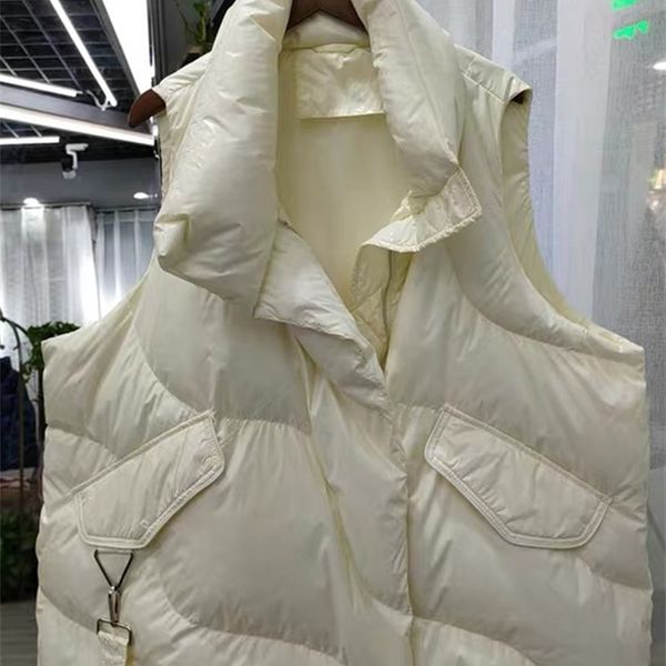 fmfssom loose causal 90% white duck down jacket women sleeveless asymmetric length beige spring autumn windpoof basic outwear 211011, Black
fmfssom loose causal 90% white duck down jacket women sleeveless asymmetric length beige spring autumn windpoof basic outwear 211011, Black