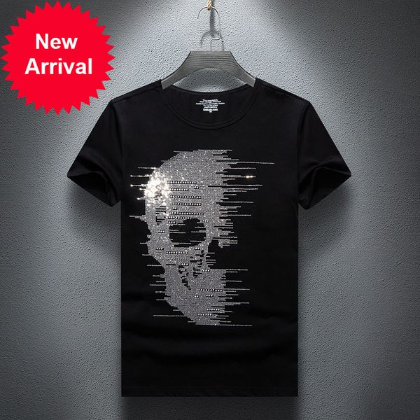 more size 7xl 2021 skulls strass t-shirts men's short mark fashion man streetwear thin modal neck cotton tshirts h31i, White;black
more size 7xl 2021 skulls strass t-shirts men's short mark fashion man streetwear thin modal neck cotton tshirts h31i, White;black
