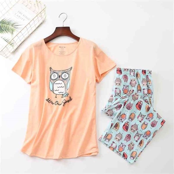 summer women pajamas cotton cute print owl pajama set + s elastic waist plus size 3xl lounge pijamas s92904 210809, Black;red
summer women pajamas cotton cute print owl pajama set + s elastic waist plus size 3xl lounge pijamas s92904 210809, Black;red