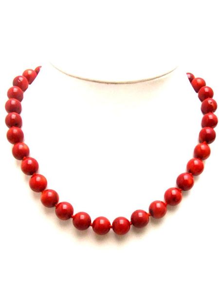 chokers qingmos fashion 11-12mm round natural red coral necklace for women jewelry 18" collier halskette, Golden;silver
chokers qingmos fashion 11-12mm round natural red coral necklace for women jewelry 18" collier halskette, Golden;silver