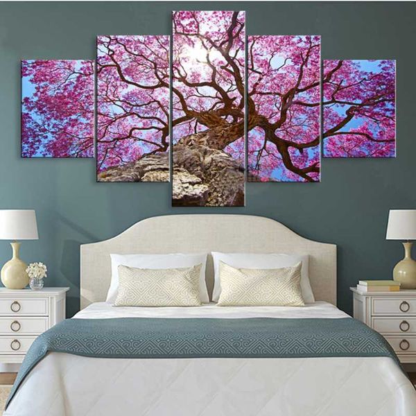 paintings wall art 5 piece blooming cherry blossom tree living room hd printed canvas poster frame home decor modular pictures
paintings wall art 5 piece blooming cherry blossom tree living room hd printed canvas poster frame home decor modular pictures