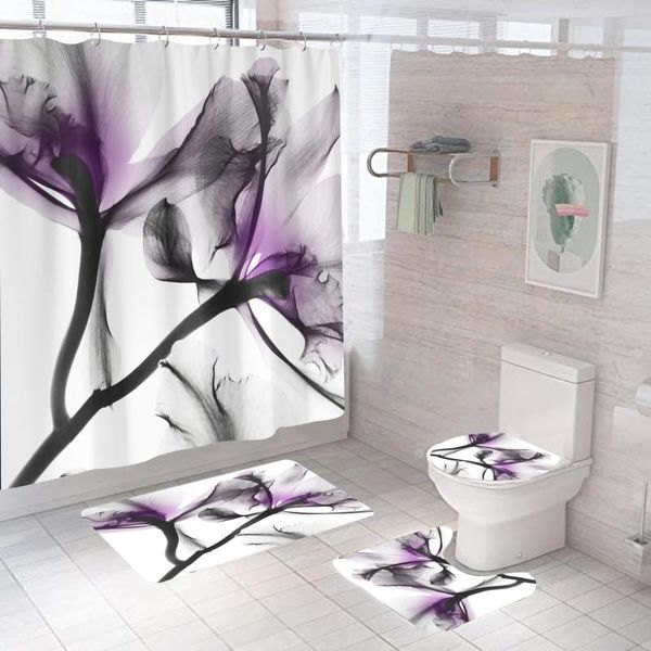 shower curtains household personality style digital printing flower series bathroom waterproof curtain three-piece decorative cushion
shower curtains household personality style digital printing flower series bathroom waterproof curtain three-piece decorative cushion