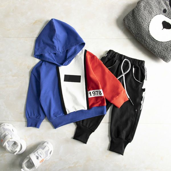 tracksuit toddler spring baby clothing sets children boys girls clothes kids cotton hoodies pants 2 pcs/sets, White 
tracksuit toddler spring baby clothing sets children boys girls clothes kids cotton hoodies pants 2 pcs/sets, White