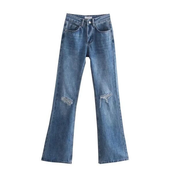 women's jeans women 2021 chic fashion ripped hole wide leg vintage high waist zipper female denim trousers pants mujer, Blue
women's jeans women 2021 chic fashion ripped hole wide leg vintage high waist zipper female denim trousers pants mujer, Blue