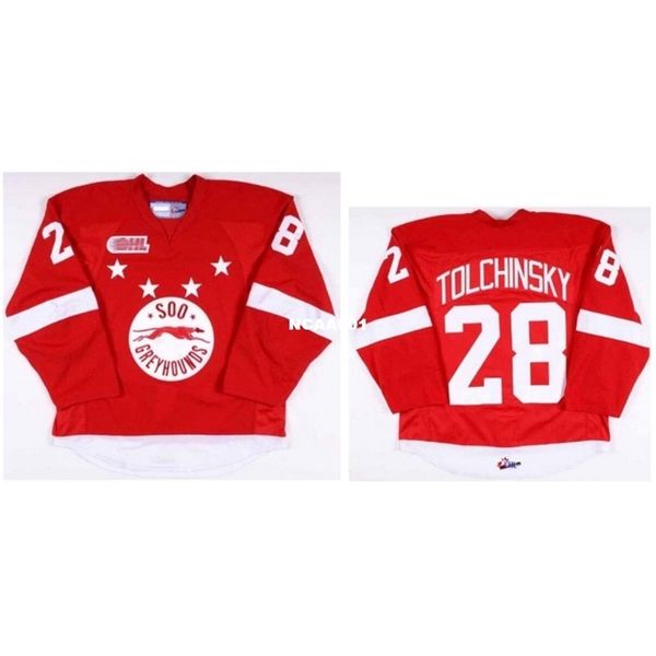 real 001 real full embroidery customize ohl sault ste marie soo greyhound 28 sergey tolchinsky hockey jersey or custom any name or number, Black
real 001 real full embroidery customize ohl sault ste marie soo greyhound 28 sergey tolchinsky hockey jersey or custom any name or number, Black