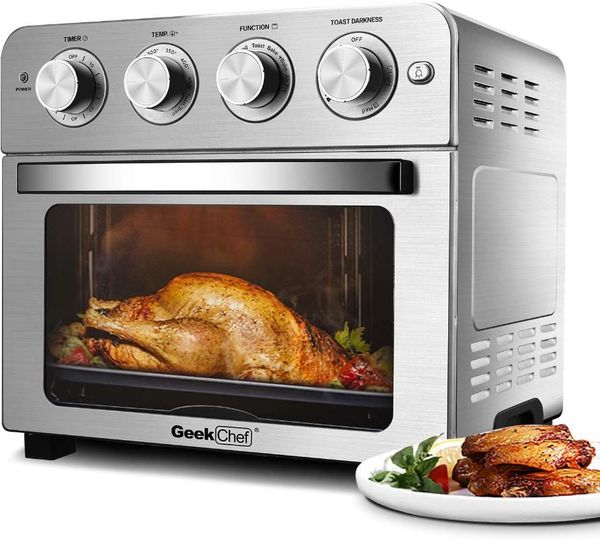 electric ovens air fryer toaster oven, 6 slice 24qt convection airfryer counterfry oil- cooking accessories included
electric ovens air fryer toaster oven, 6 slice 24qt convection airfryer counterfry oil- cooking accessories included