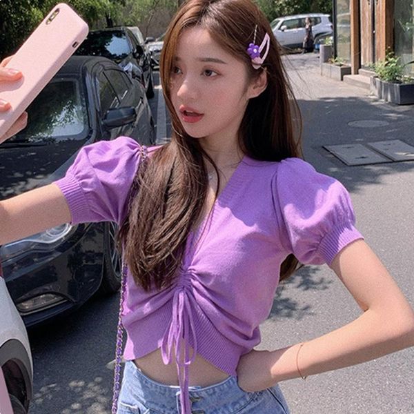women's t-shirt summer women drawstring short sleeve knitted female korean harajuku casual v-neck tshirt camisetas mujer, White
women's t-shirt summer women drawstring short sleeve knitted female korean harajuku casual v-neck tshirt camisetas mujer, White