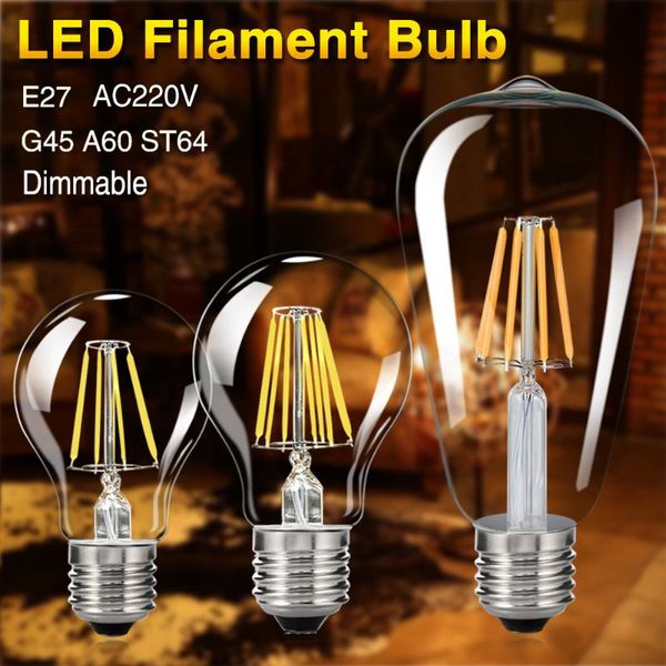 bulbs tsleen 6pcs ac 220v 110v dimmable e27 retro edison led lamp g45 a60 st64 filament bulb light e26 candle lights energy saving
bulbs tsleen 6pcs ac 220v 110v dimmable e27 retro edison led lamp g45 a60 st64 filament bulb light e26 candle lights energy saving