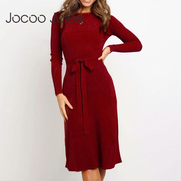 casual dresses jocoo jolee women winter sweater dress causal long sleeve o neck solid sashes knitted knee length vintage bodycon, Black;gray
casual dresses jocoo jolee women winter sweater dress causal long sleeve o neck solid sashes knitted knee length vintage bodycon, Black;gray
