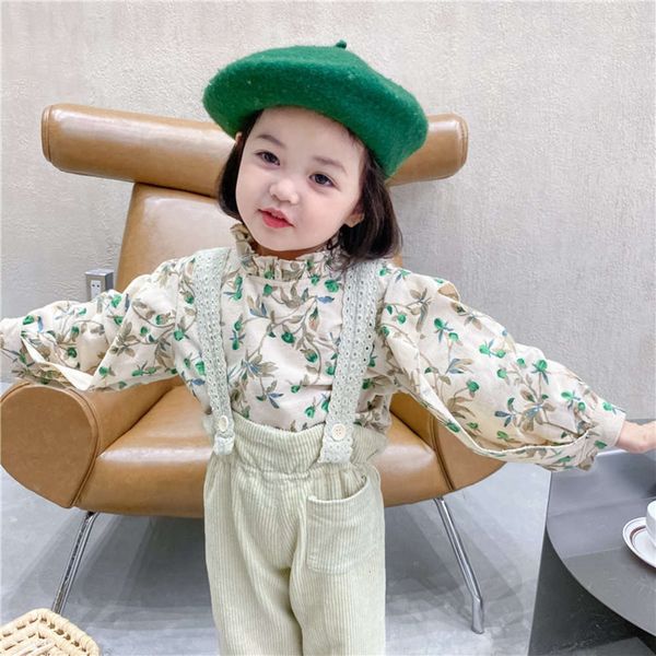 girls' autumn winter 2020 suspenders small and medium sized girl baby korean style floral shirt two piece children's suit, Blue
girls' autumn winter 2020 suspenders small and medium sized girl baby korean style floral shirt two piece children's suit, Blue