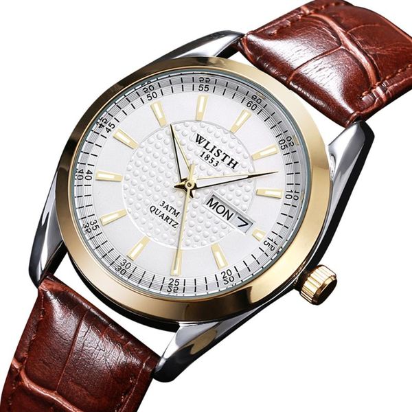 wristwatches classic minimalist quartz wrist couple watch business casual dress luminous/30m waterproof leather strap, Slivery;brown
wristwatches classic minimalist quartz wrist couple watch business casual dress luminous/30m waterproof leather strap, Slivery;brown