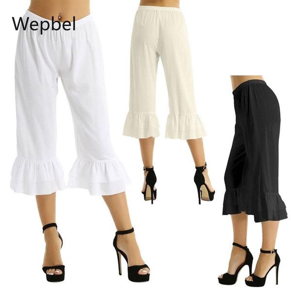 wepbel summer loose solid color pants fashion women ruffled trousers plus size mid waist casual straight pants, Black;white
wepbel summer loose solid color pants fashion women ruffled trousers plus size mid waist casual straight pants, Black;white