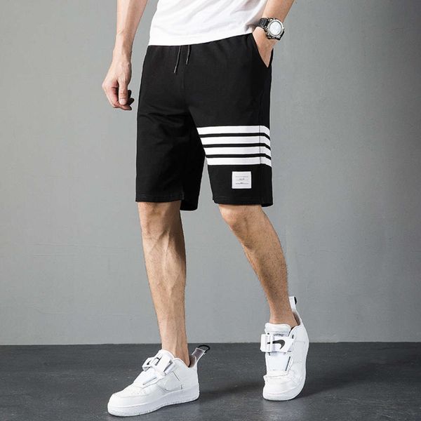 fashion men's shorts, sports capris, bodyguard pants, four bar stripes, trendy loose cotton beach size, Black
fashion men's shorts, sports capris, bodyguard pants, four bar stripes, trendy loose cotton beach size, Black
