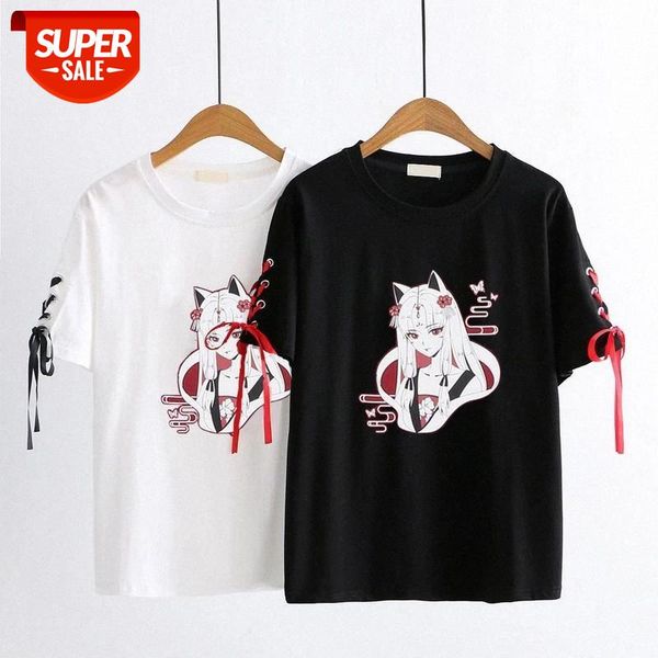 Summer new Japanese short-sleeved T-shirt women's bandwidth loose Korean student printing Harajuku style tshirt white black #y88O
Summer new Japanese short-sleeved T-shirt women's bandwidth loose Korean student printing Harajuku style tshirt white black #y88O