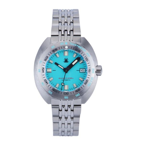 wristwatches tactical frog sub 300t men's diver watch blue dial sapphire glass nh35 mechanical movement wristwatch 200m water resistant, Slivery;brown
wristwatches tactical frog sub 300t men's diver watch blue dial sapphire glass nh35 mechanical movement wristwatch 200m water resistant, Slivery;brown