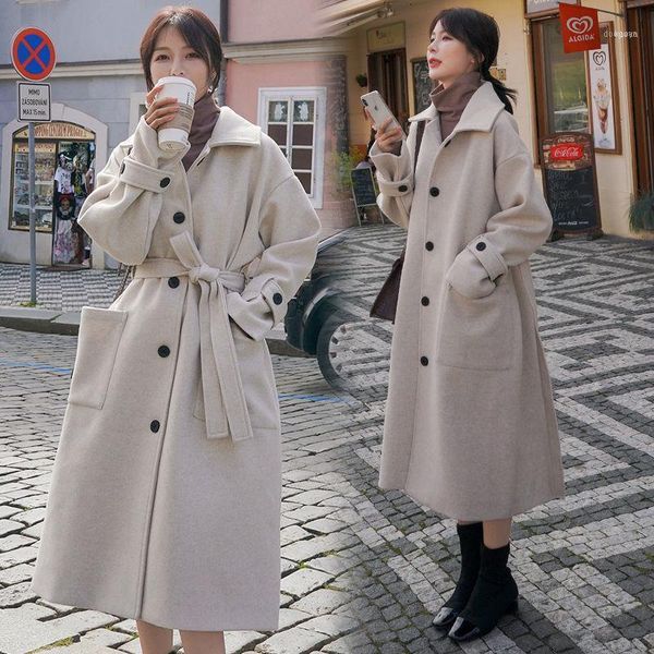junelove winter women solid elegant woolen coats vintage lady a-line pocket sashes casual female single breasted outerwear1, Black
junelove winter women solid elegant woolen coats vintage lady a-line pocket sashes casual female single breasted outerwear1, Black