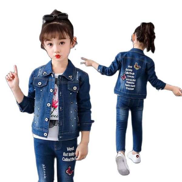 spring & autumn cowboy girl sets new 2021 korean version clothes for teens two-piece letter butterfly casual childrens clothing, White
spring & autumn cowboy girl sets new 2021 korean version clothes for teens two-piece letter butterfly casual childrens clothing, White