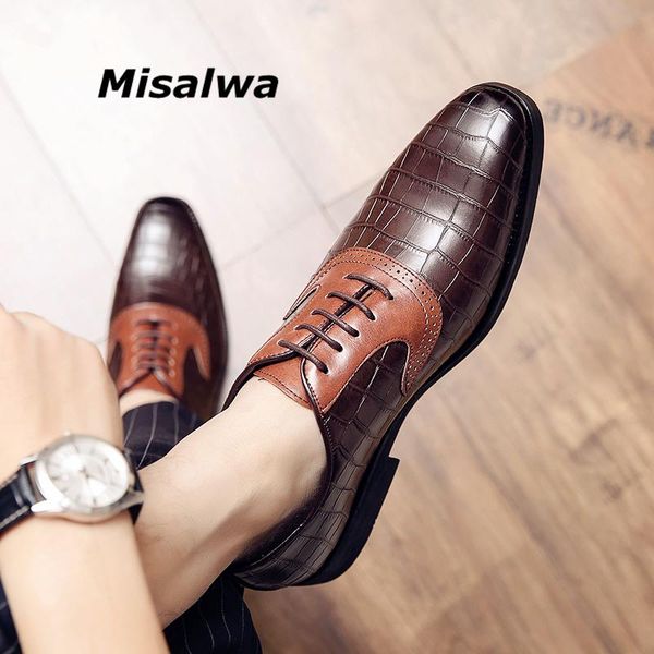 dress shoes misalwa plus size 38 to 48 men casual formal office business wedding wing-tip brogue pointed oxford, Black
dress shoes misalwa plus size 38 to 48 men casual formal office business wedding wing-tip brogue pointed oxford, Black