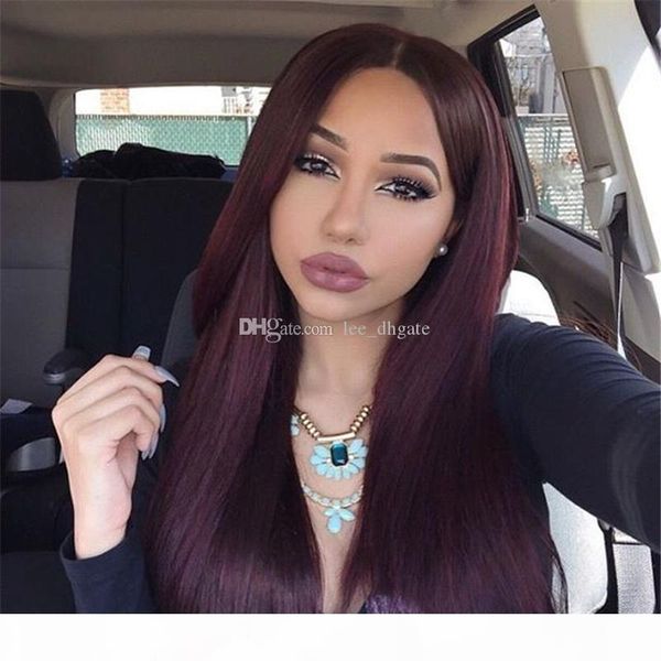 for black women #99j wine red full lace human hair wigs straight peruvian burgundy hair glueless lace front wigs middle part 130% density, Black;brown
for black women #99j wine red full lace human hair wigs straight peruvian burgundy hair glueless lace front wigs middle part 130% density, Black;brown