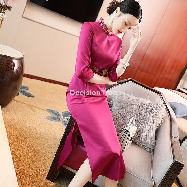 ethnic clothing 2021 female flower embroidery cheongsam women novelty qipao elegant chinese dress vestidos oriental evening, Red
ethnic clothing 2021 female flower embroidery cheongsam women novelty qipao elegant chinese dress vestidos oriental evening, Red