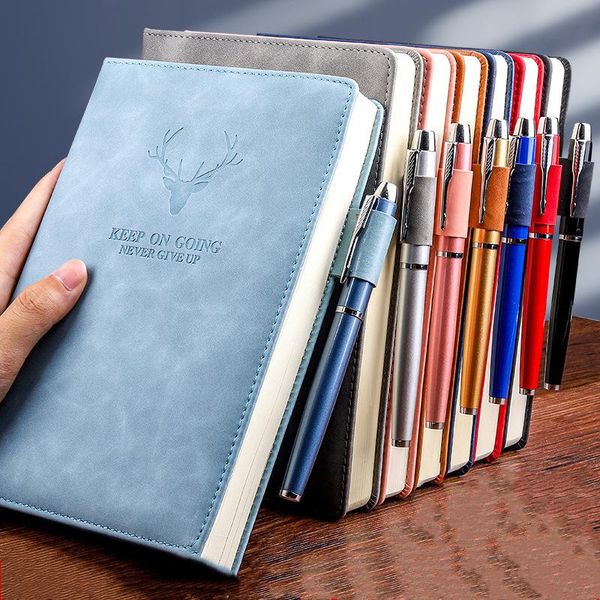 360 sheets super thick a5 journal notebook daily business office work notebook simple thick college office diary school supplies, Purple;pink
360 sheets super thick a5 journal notebook daily business office work notebook simple thick college office diary school supplies, Purple;pink