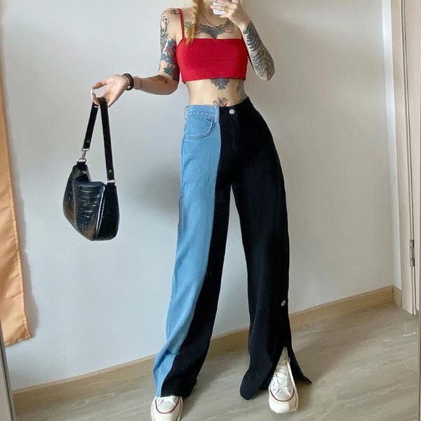 womens casual jeans adults high waist trouser loose pants straight-leg pants for spring fall blue black soft comfortable simple
womens casual jeans adults high waist trouser loose pants straight-leg pants for spring fall blue black soft comfortable simple