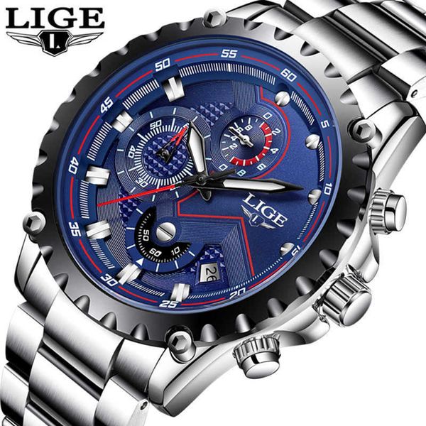 lige watch mens brand luxury stainless steel waterproof quartz clock male fashion sport men watches relogio masculino 210527, Slivery;brown
lige watch mens brand luxury stainless steel waterproof quartz clock male fashion sport men watches relogio masculino 210527, Slivery;brown