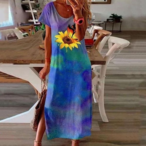 casual dresses women's round neck short sleeve print daily vintage bohemian maxi dress, Black;gray
casual dresses women's round neck short sleeve print daily vintage bohemian maxi dress, Black;gray
