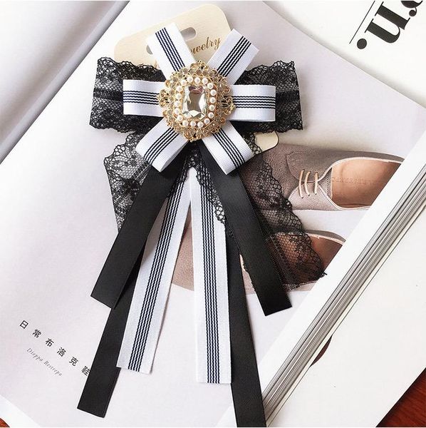 pins, brooches fashion woman handmade big striped ribbon bowknot lace pin jewelry shirt coat corsage accessories, Gray
pins, brooches fashion woman handmade big striped ribbon bowknot lace pin jewelry shirt coat corsage accessories, Gray