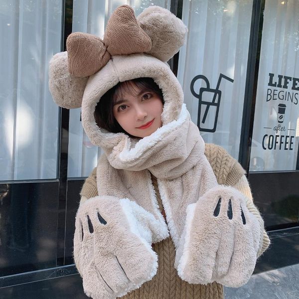 hats, scarves & gloves sets fashion 2021 outdoor plush winter warmth thick cute ear protection hat scarf all-in-one 3-piece multi-function, Blue;gray
hats, scarves & gloves sets fashion 2021 outdoor plush winter warmth thick cute ear protection hat scarf all-in-one 3-piece multi-function, Blue;gray