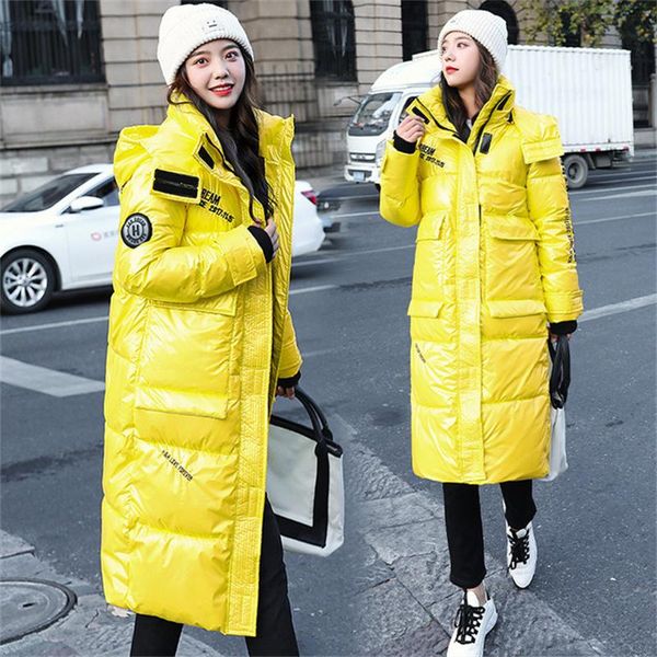 women's down & parkas hooded ladies casual cotton jacket mid-length warm outwear women winter thick glossy and no-wash female coat, Black
women's down & parkas hooded ladies casual cotton jacket mid-length warm outwear women winter thick glossy and no-wash female coat, Black
