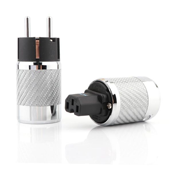 smart power plugs one pair rhodium plated us cable plug, iec carbon fiber metal chassis connector female male hifi
smart power plugs one pair rhodium plated us cable plug, iec carbon fiber metal chassis connector female male hifi