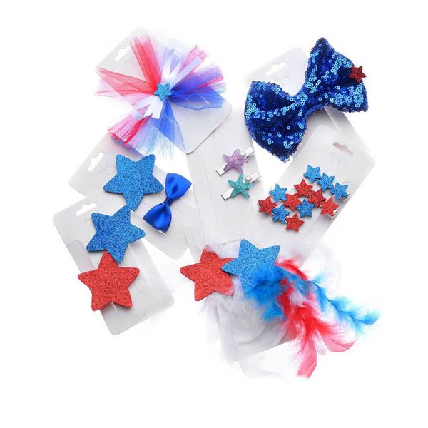 girls hair accessories hairclips bb clip barrettes clips american independence day series children's star bow national patriotic head s, Slivery;white
girls hair accessories hairclips bb clip barrettes clips american independence day series children's star bow national patriotic head s, Slivery;white