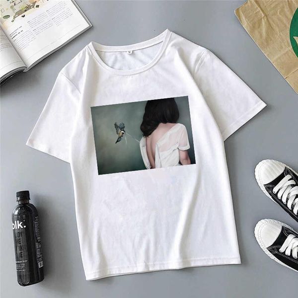 cartoon short sleeve cute t-shirt womens small fresh casual t shirt harajuku ullzang tshirt fashion tee female tee, White
cartoon short sleeve cute t-shirt womens small fresh casual t shirt harajuku ullzang tshirt fashion tee female tee, White