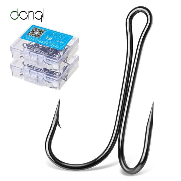 fishing hooks donql 20pcs/lot double barbed carp fishhook for soft worm lure 1#-3/0# duple hook accessories
fishing hooks donql 20pcs/lot double barbed carp fishhook for soft worm lure 1#-3/0# duple hook accessories