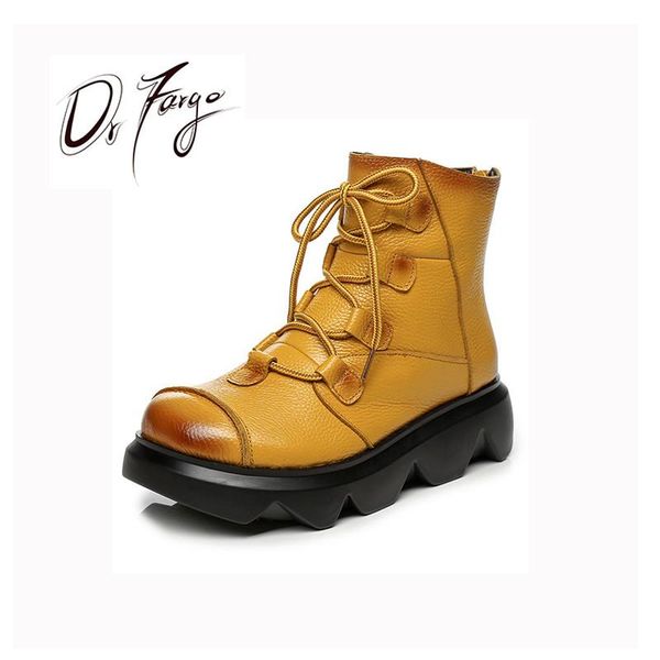 boots drfargo casual shoes women ankle boot big toe shape back zip 6cm flatform wedged soft sole genuine leather mujer chaussure, Black
boots drfargo casual shoes women ankle boot big toe shape back zip 6cm flatform wedged soft sole genuine leather mujer chaussure, Black
