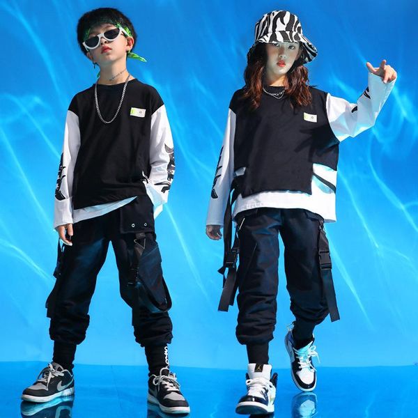 stage wear children performance clothing sweatshirt pant set for boys girls show clothes kids hip hop jazz drums street dance costume, Black;red
stage wear children performance clothing sweatshirt pant set for boys girls show clothes kids hip hop jazz drums street dance costume, Black;red