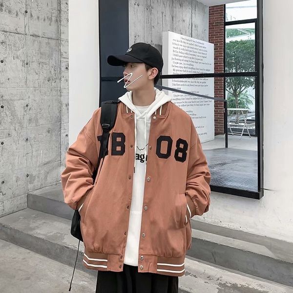 cool autumn winter jacket men's korean fashion handsome student baseball suit versatile sports loose thick coat, Black;brown
cool autumn winter jacket men's korean fashion handsome student baseball suit versatile sports loose thick coat, Black;brown