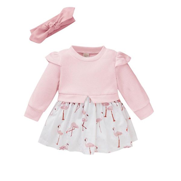 girl's dresses 2021 cute infant kids baby girl long sleeve patchwork flamingo print dress headband 2pcs autumn clothes 0-3y, Red;yellow
girl's dresses 2021 cute infant kids baby girl long sleeve patchwork flamingo print dress headband 2pcs autumn clothes 0-3y, Red;yellow