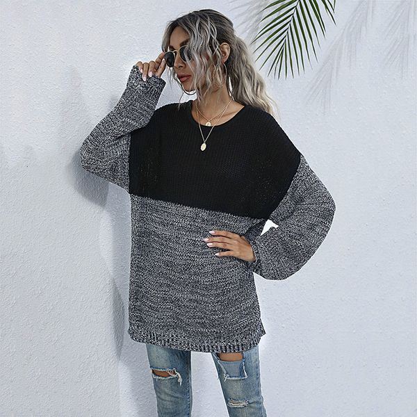 2021 autumn winter patchwork color jumper casual knitted pullovers sweater for women new fashion xwhf, White;black
2021 autumn winter patchwork color jumper casual knitted pullovers sweater for women new fashion xwhf, White;black