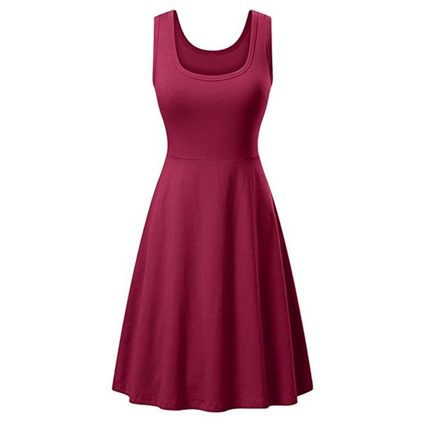 women casual sleeveless sundress summer holiday dress korean style clothing plus size vintage beach robe vestidos, Black;gray
women casual sleeveless sundress summer holiday dress korean style clothing plus size vintage beach robe vestidos, Black;gray