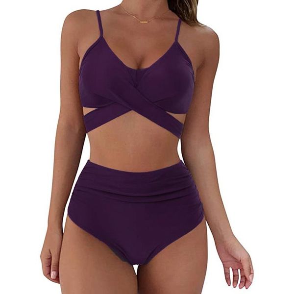 women's swimwear bikini swimsuit for women 2 pieces sportswear high waist set with, White;black
women's swimwear bikini swimsuit for women 2 pieces sportswear high waist set with, White;black