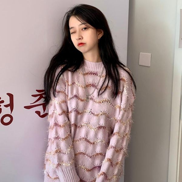 women's sweaters casual loose lazy striped ins sweater japanese kawaii ulzzang vintage female korean harajuku clothing for women, White;black
women's sweaters casual loose lazy striped ins sweater japanese kawaii ulzzang vintage female korean harajuku clothing for women, White;black