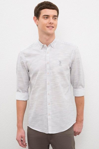 men's casual shirts original us. shirt men cotton uspa logo slim fit long sleeve multiseason classic formal, White;black
men's casual shirts original us. shirt men cotton uspa logo slim fit long sleeve multiseason classic formal, White;black